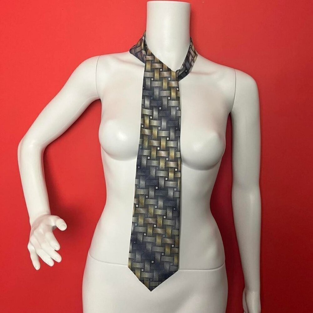 Guy Laroche / Patterned dress tie 🩶💛​​​​​​​